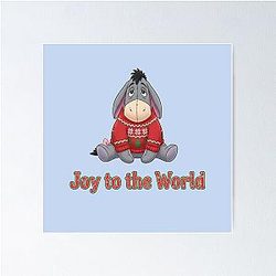 Eeyore Spreads Holiday Joy Poster