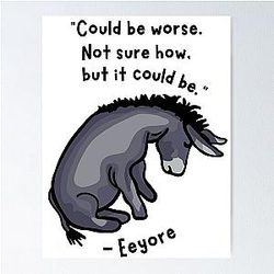 Sad Eeyore Poster
