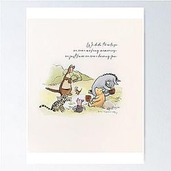 Kanga Roo Winnie Pooh Piglet Tigger Poster