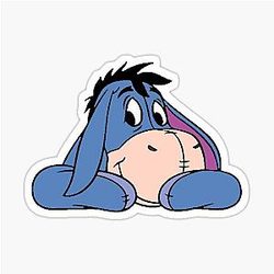 cute eeyore animal sticker