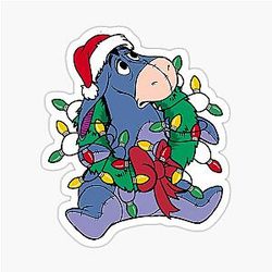 Eeyore's Christmas Party Sticker