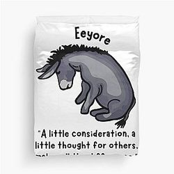 Eeyore Quote Kindness Duvet Cover