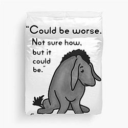 Eeyore Quote Duvet Cover