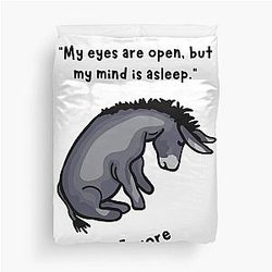 Sad Eeyore Quote Duvet Cover