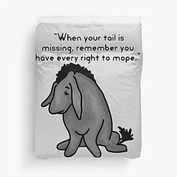 Sad Eeyore Quote Duvet Cover
