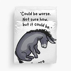 Sad Eeyore Duvet Cover