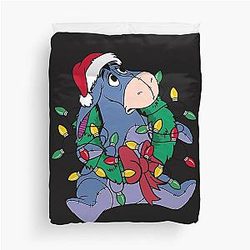 Eeyore Christmas Party Duvet Cover