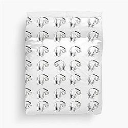 Eeyore Geometric Pattern Duvet Cover