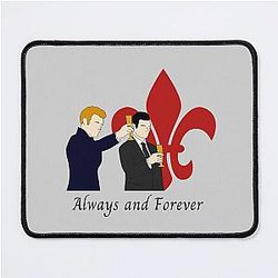 The Originals Klaus and Elijah Mikaelson Fleur de Lis Mouse Pad