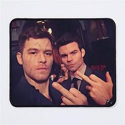 Funny Klaus Mikaelson and Elijah Mikaelson Meme Mouse Pad