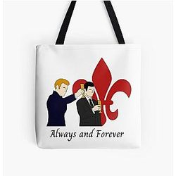 Always And Forever Klaus And Elijah Mikaelson Fleur De Lis The Originals Tote Bag