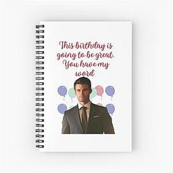 Elijah Mikaelson This birthday present is going to be great Spiral Notebook