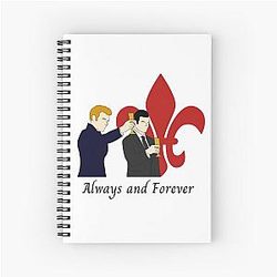 Always and Forever Klaus Mikaelson Fleur de Lis The Originals Spiral Notebook