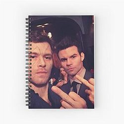 Funny Klaus Mikaelson and Elijah Mikaelson Meme Spiral Notebook