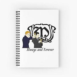 Always Forever Klaus Elijah Mikaelson Mikaelson's Symbol Crest The Originals Spiral Notebook