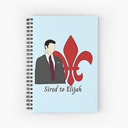 Elijah Mikaelson Sired to Fleur de Lis The Originals Spiral Notebook