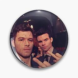 Funny Klaus and Elijah Meme Pin