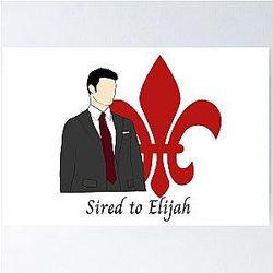 Elijah Mikaelson Sired to Fleur de Lis The Originals Poster