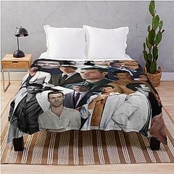 Daniel Gillies Elijah Mikaelson photo collage throw blanket