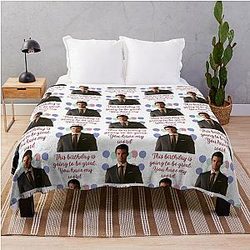 Elijah Mikaelson This birthday present is going to be great you have my word Throw Blanket
