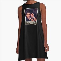 Klaus Mikaelson and Elijah Mikaelson Meme A-Line Dress