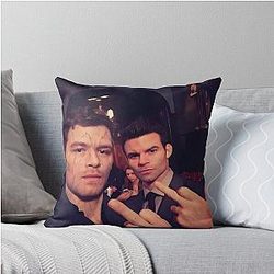 Fun Klaus Mikaelson and Elijah Mikaelson Meme Throw Pillow