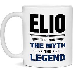 Elio The Man - Elio Coffee Mug – Gift For Elio – 11oz White Ceramic Mug