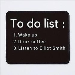 Elliot Smith T-Shirt Mouse Pad