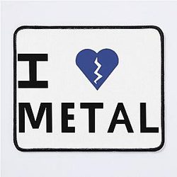 I Love Metal Elliot Smith White T-Shirt Mousepad