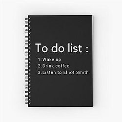 Elliot Smith T-Shirt Spiral Notebook