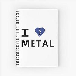 I love Metal Elliot Smith Notebook