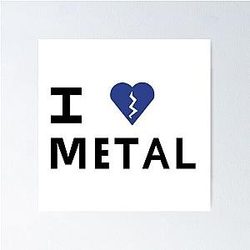I Love Metal Elliot Smith T Shirt Poster