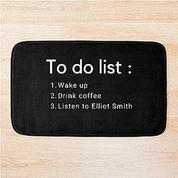 Elliot Smith T-Shirt Bath Mat