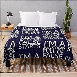 Elliot Smith t-shirt : I'm a junkyard full of false starts Throw Blanket