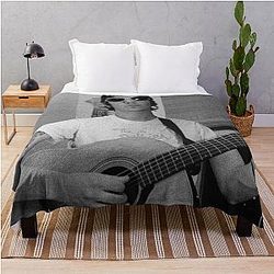 Elliot Smith B&W Landscape Throw Blanket