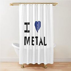 I Love Elliot Smith White T-Shirt Shower Curtain