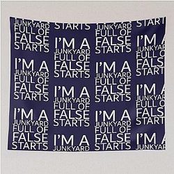 Elliot Smith t-shirt: I'm a junkyard full of false starts Tapestry