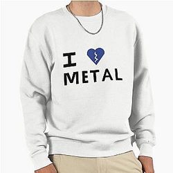I love Elliot Smith metal tshirt Pullover Sweatshirt