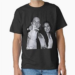 Elliot Stabler And Olivia Benson Actors Giving The Middle Finger Classic T-Shirt