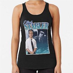 Elliot Stabler 90s Inspired Vintage Homage Funny Racerback Tank Top