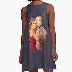 Funny Gifts Olivia Benson and Elliot Stabler A-Line Dress