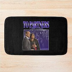 To Partners Olivia Benson Elliot Stabler 90s Inspired Vintage Homage Classic Bath Mat