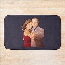 Funny Gifts for Olivia Benson and Elliot Stabler Bath Mat