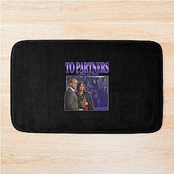 To Partners Elliot Stabler Olivia Benson 90s Inspired Vintage Homage Bath Mat