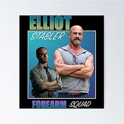 Funny Gifts for Boys and Girls Elliot Stabler Forearm Squad Poster for Music Fans