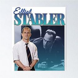 Elliot Stabler 90sVintage Homage Poster