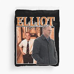 Mens Funny Elliot Stabler Vintage Gifts Movie Fans Duvet Cover