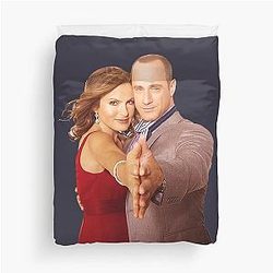 Funny Gifts Olivia Benson and Elliot Stabler Duvet Cover