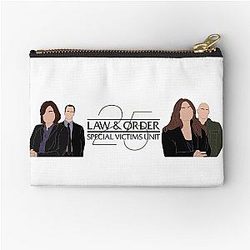 25th Year SVU Anniversary Elliot Stabler and Olivia Benson Zipper Pouch