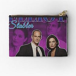 Olivia Benson Elliot Stabler 90s Inspired Vintage Homage Zipper Pouch